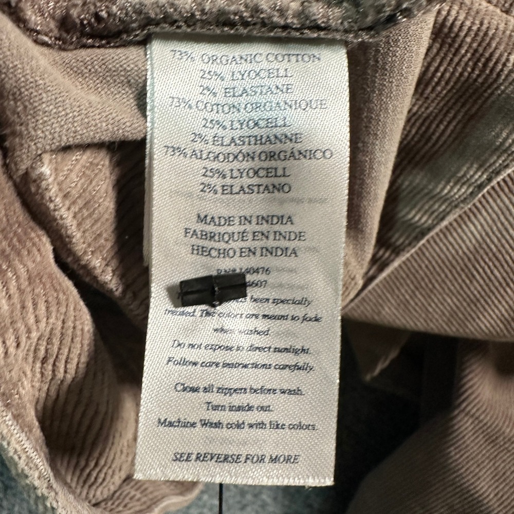 Faherty Brand Men's Brown Corduroy Pants Organic Cotton Blend Size 33x32 - Picture 6 of 11